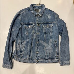 Playboy Mens Jean Jacket Size Large
